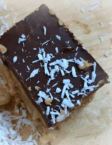 Carob-Frosted Nutty Bars