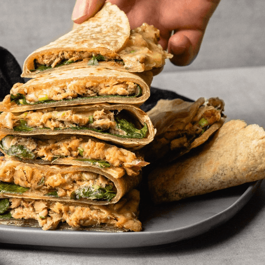 Spinach & Sardine GF Quesadillas