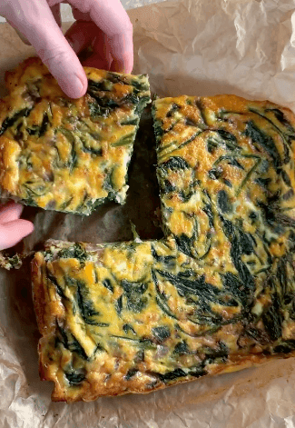 Simple Spinach Quiche (no crust)