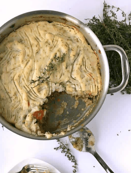 Mashed Cauliflower Shepherds Pie