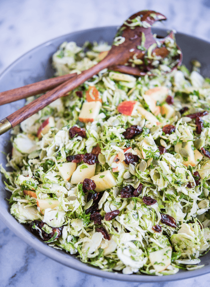 Shredded Brussels Sprouts Salad 