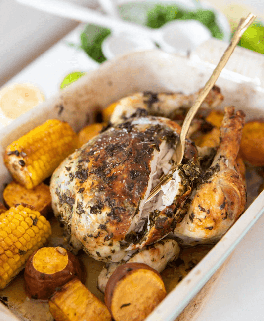 Lemon & Herb Whole Baked Chicken