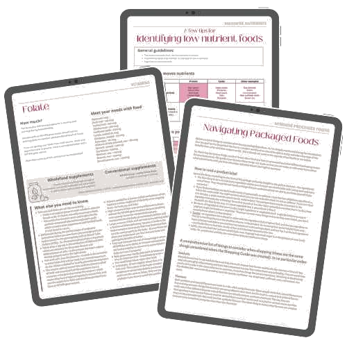 MAMA Diet course materials